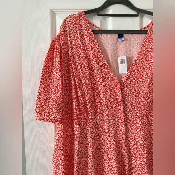 Old Navy Coral 3X Dress 🌞 NEW WITH TAGS - Picture 5 of 10